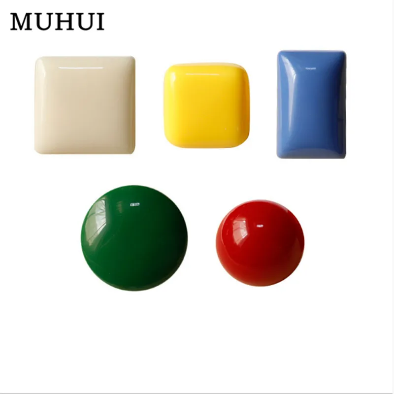 

Geometric Simple lines Japanese Multicolor Stud Earrings Women Creative Funny Color Small Square Ear Clips Brinco