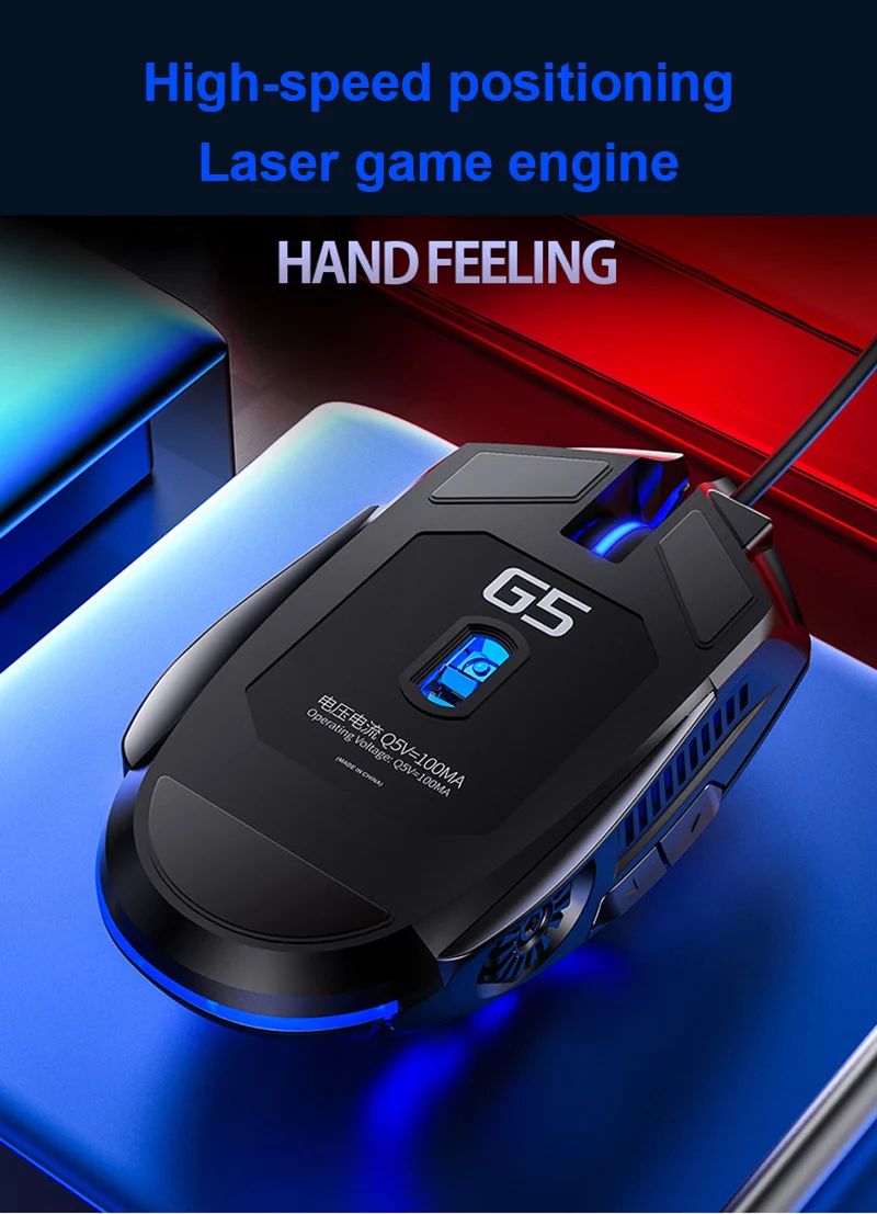 

New Ergonomic Wired Gaming Mouse 6 Button RGB 3200 DPI USB Computer Mouse Gamer Mice Silent Mause With Backlight For PC Laptop