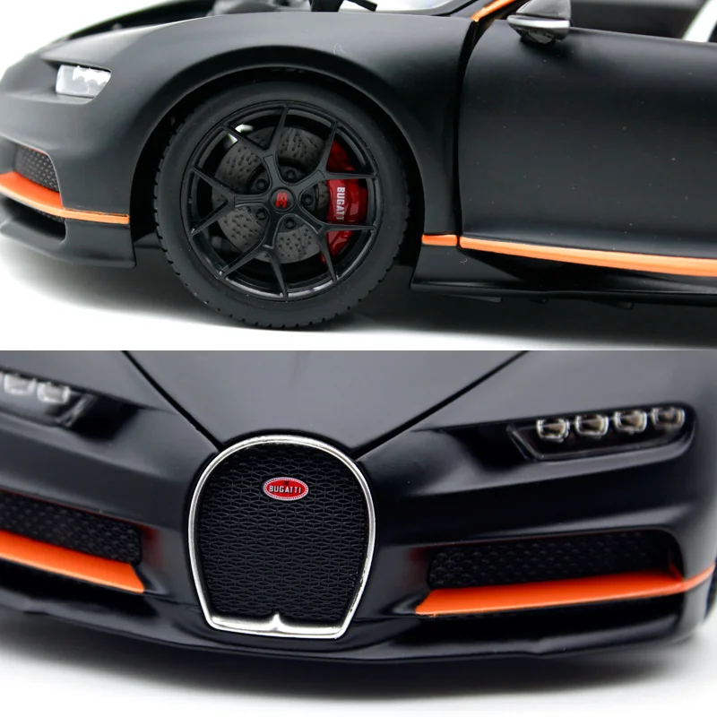 Bburago литье под давлением 1:18 2018 Chiron спортивный автомобиль крутой черный симулятор