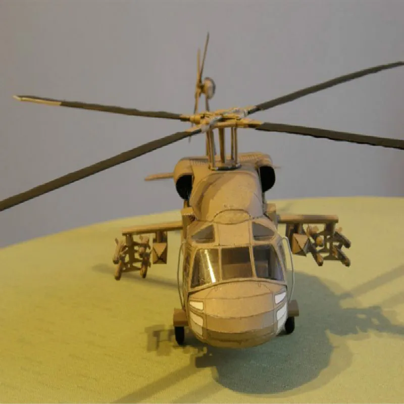 Бумажные поделки 1:33 черный ястреб UH-60 вертолет 3D карта модель домашний декор