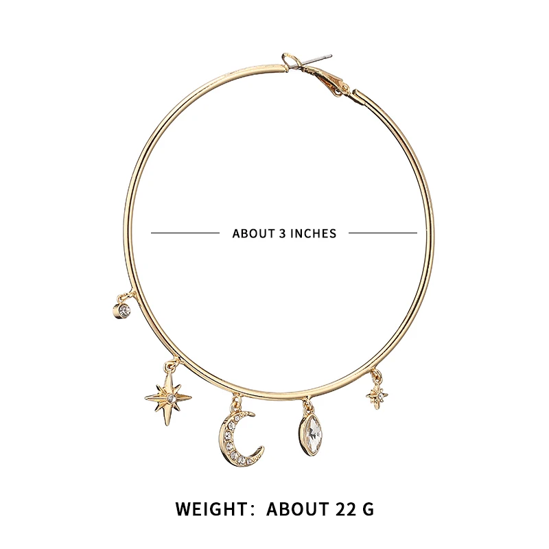 

Ascona 2021 New Large Ladies Ear Hoop Earrings European Style Earrings for Women