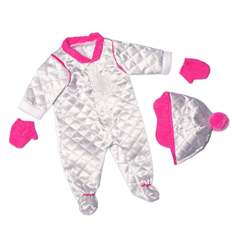 

Sliver Suit Baby new born Fit 17 inch 43cm Doll Accessories For Baby Gift