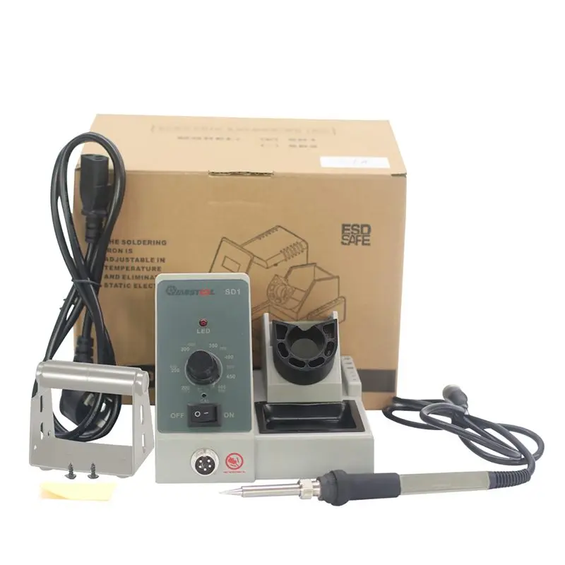 MUSTOOL SD1 SD2 lcd 60 Вт паяльная станция Профессиональный PID паяльник набор инструментов Регулируемая температура 200-480 °C