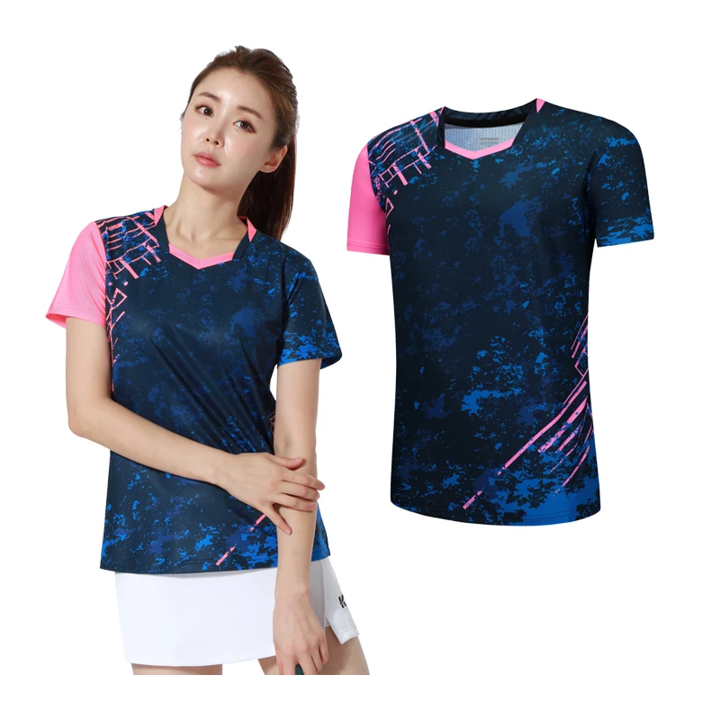 Новые рубашки для бадминтона дышащие спортивные футболки женские тренировочные