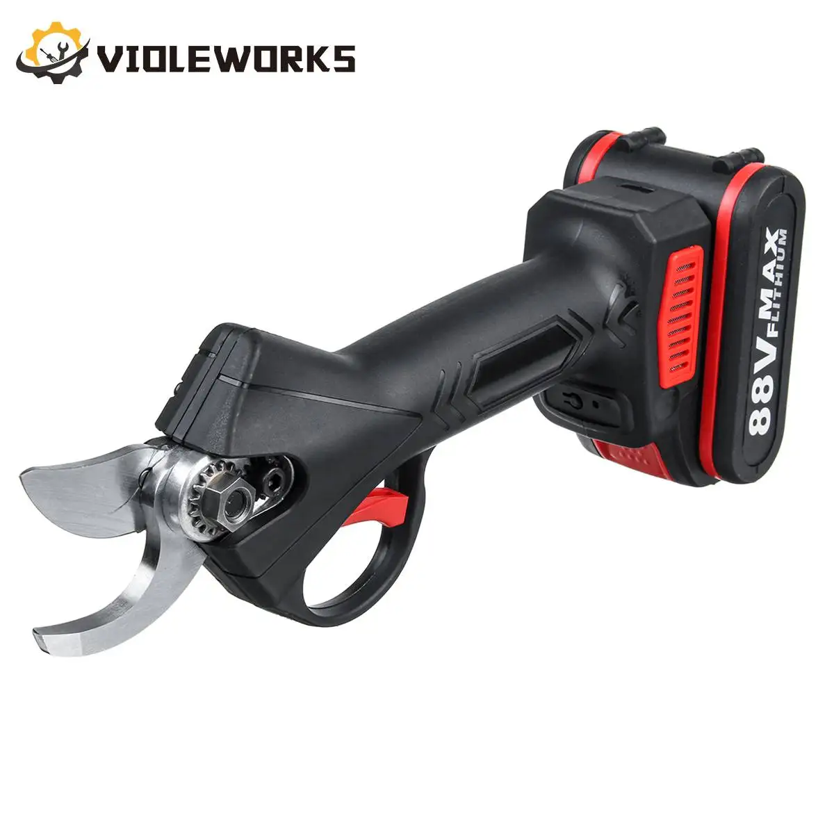 

88V Cordless Pruner Lithium-ion Pruning Shear Efficient Fruit Tree Bonsai Pruning Electric Tree Branches Cutter Landscaping