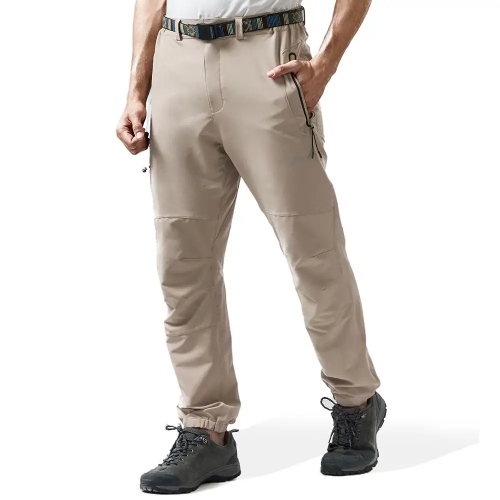 1818-Khaki Мужские походные треккинговые брюки Outto, быстросохнущие штаны для активного отдыха, горного туризма, спорта, альпинизма - Цвет: 1818-Khaki