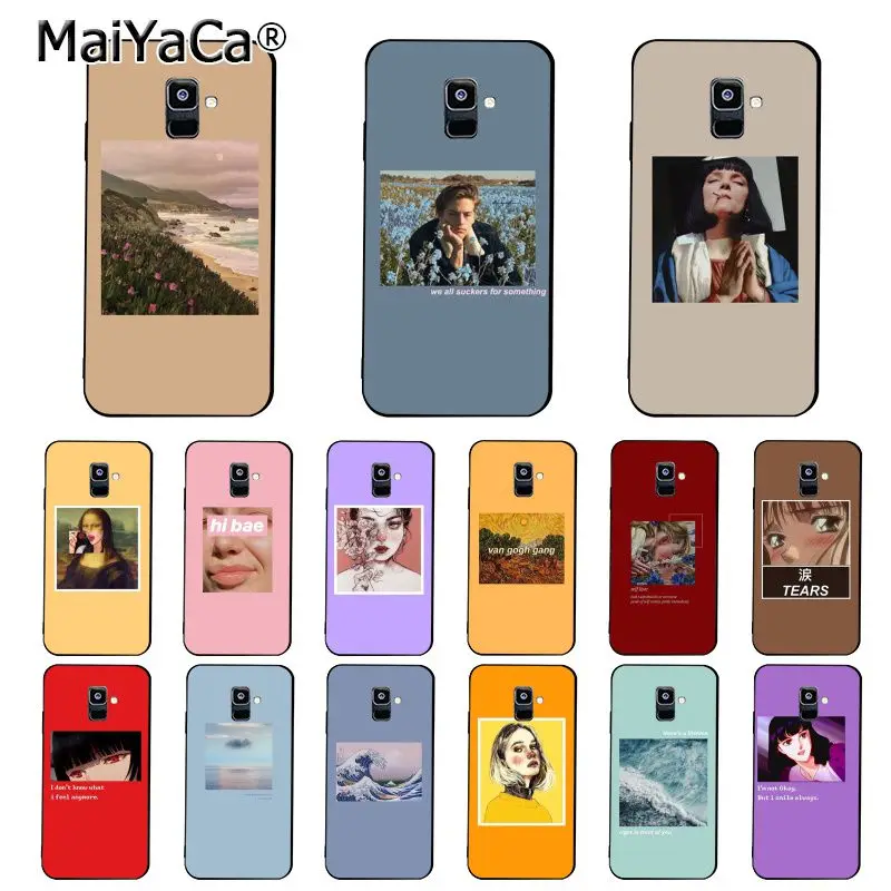 Чехол MaiYaCa в эстетике Ван Гога Мона Лизы Давида для Samsung Galaxy A7 A50 A70 A40 A20 A30 A8 A6 Plus A9 A71