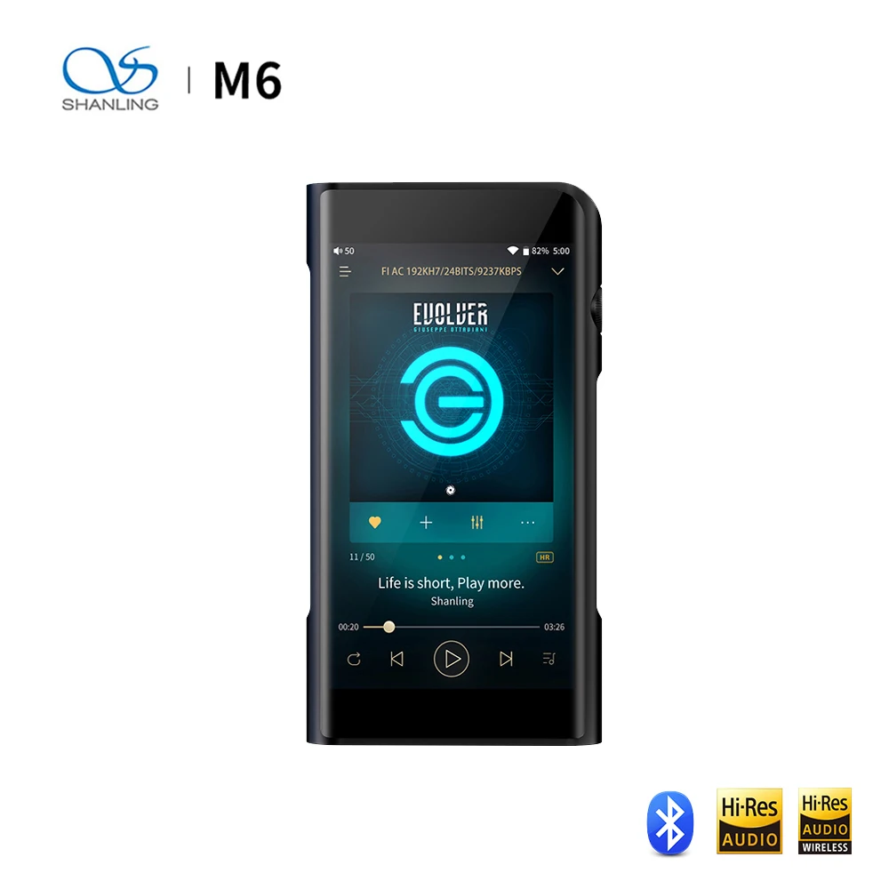 Портативный плеер SHANLING M6 Hi Res двойной AK4495SEQ с открытой ОС Android DSD256 Fi Bluetooth 3 5/2 5/4 4 мм