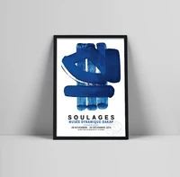 soulages exhibition poster pierre soulages poster soulage print art prints exhibition print museum exhibition absthibition