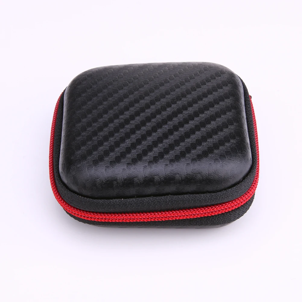 Квадратный чехол для гарнитуры Bluetooth наушников мини футляр хранения кабеля
