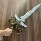 Большой Косплей-меч в масштабе 1:1, призрак, голова овцы, меч, игра, аниме, меч, рыцарь, ролевая игра, искусственная кожа, Подарочная игрушка