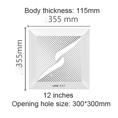 8/10/12inch Ventilating Strong Exhaust Extractor Fan for Window Wall Bathroom Kitchen Air Cleaning Inline Ventilation |