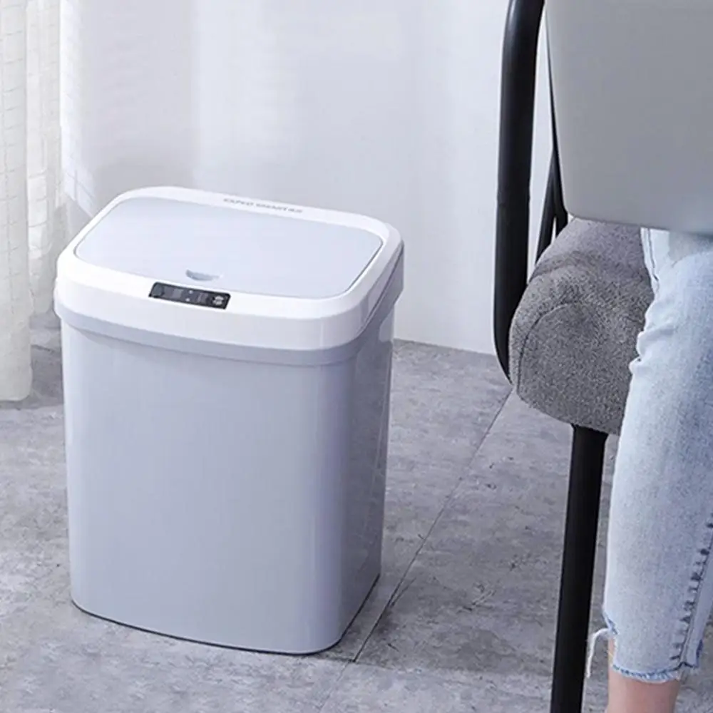 Smart Garbage Bin 3 Color Electric Touchless Kitchen 15L Creative Waste Bins Large Capacity Household Infrared Motion Sensor | Дом и сад