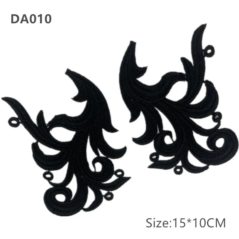 1 пара Кружевная аппликация с вышивкой для косплея танго латиноамериканских