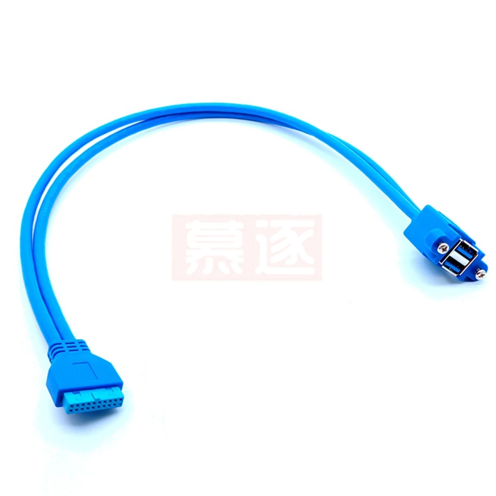 Двойной USB 3.0 A гнездовой 2 порта к 20-контактный крепление для материнской платы