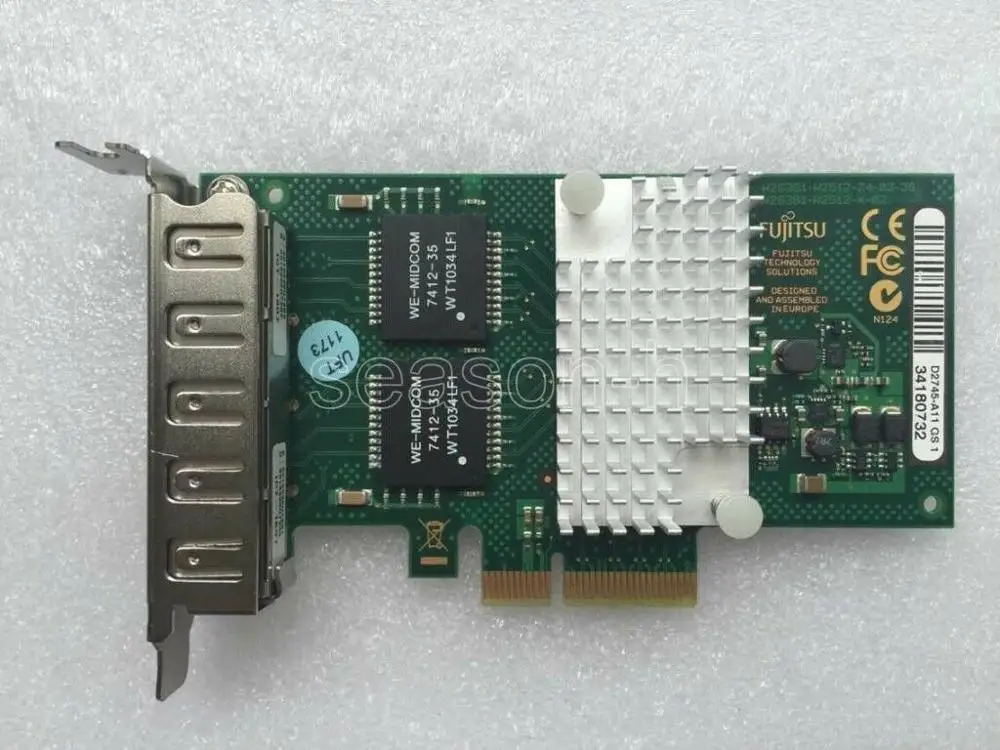 

FUJITSU 4X1 ГБ QUADLAN-CARD S26361-D2745-A11-3-R791 RX300 S6 RX300 S7 RX300