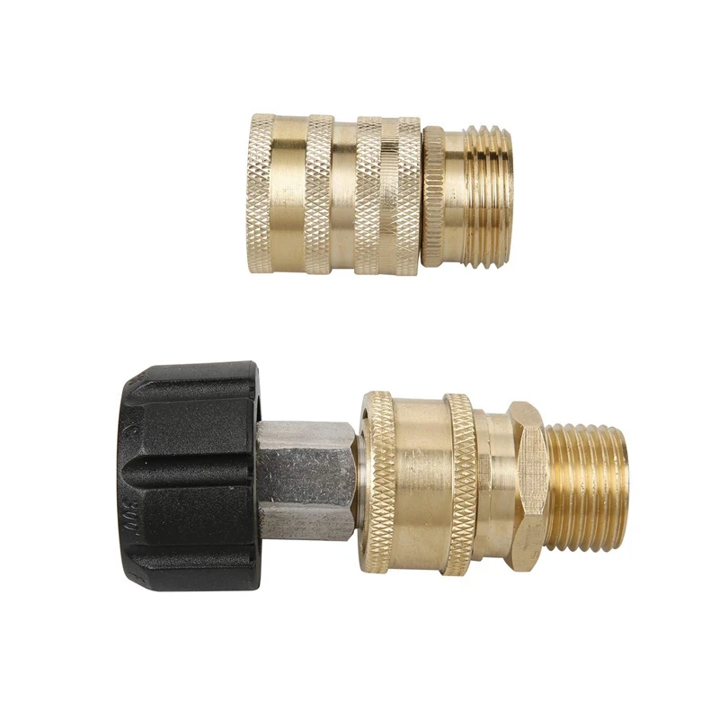 

8x Pressure Washer Adapter Set,Quick Disconnect Kit & 1set Stainless Steel Pressure Washer Adapter Set