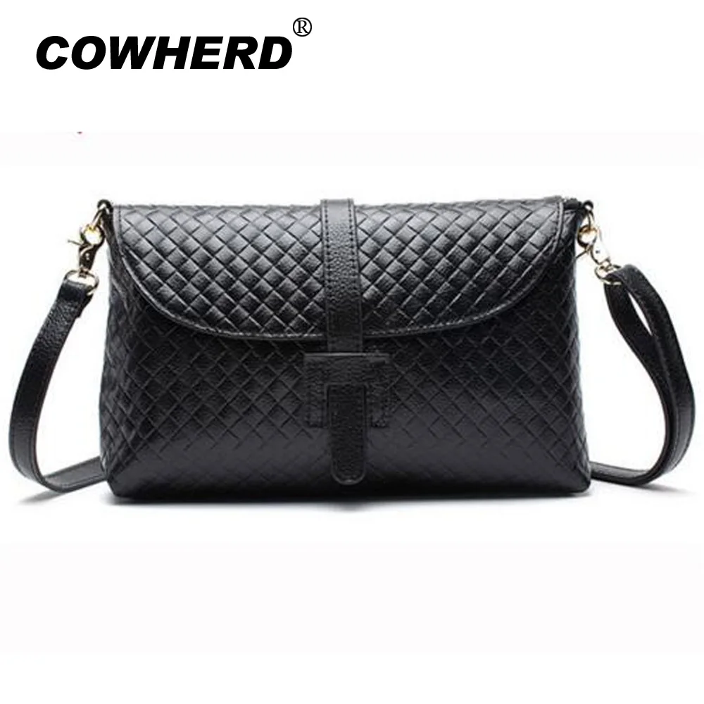 Cowherd women genuine Cow leather bag Women's messenger bags handbags brands high quality shoulder ladies low price No.1304 | Багаж и