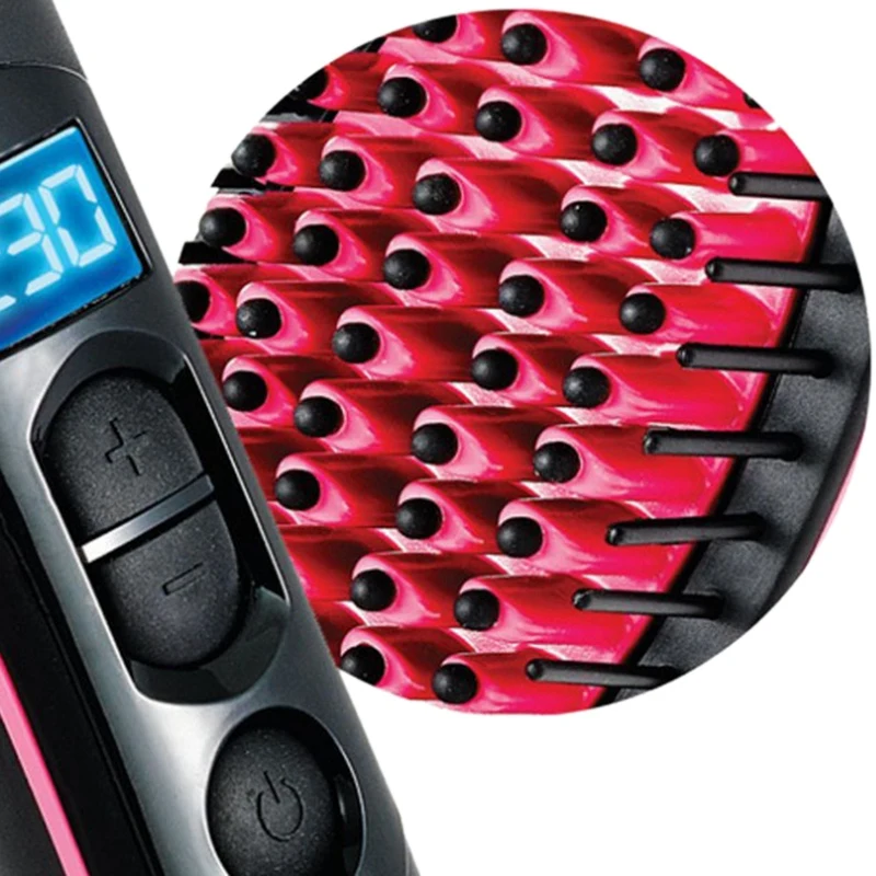 

Professional Electric Hair Straightener, hand-held portable brush, liquid crystal display, hair straightener, healthy comb