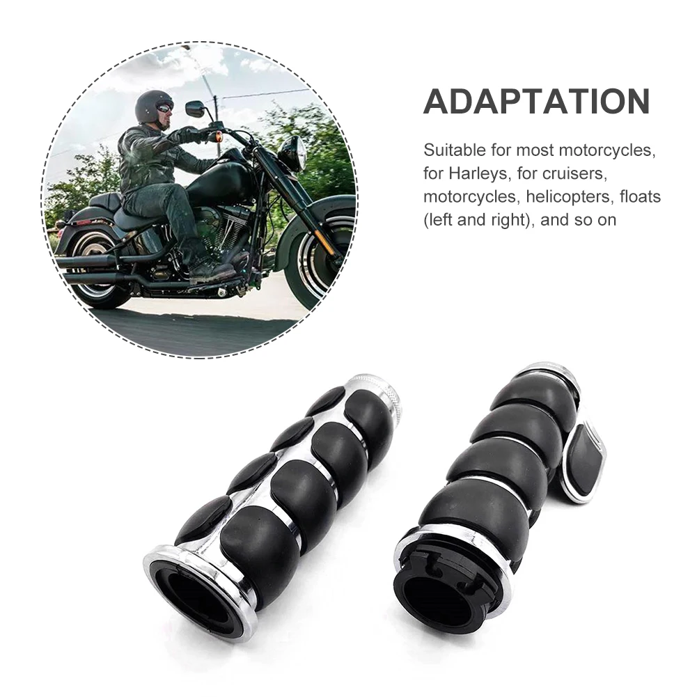 

2pcs/pack Handlebar Cover Non Slip Comfortable Rubber Shockproof Labor Saving Riding Easy Install Motorcycle Accessories Styling