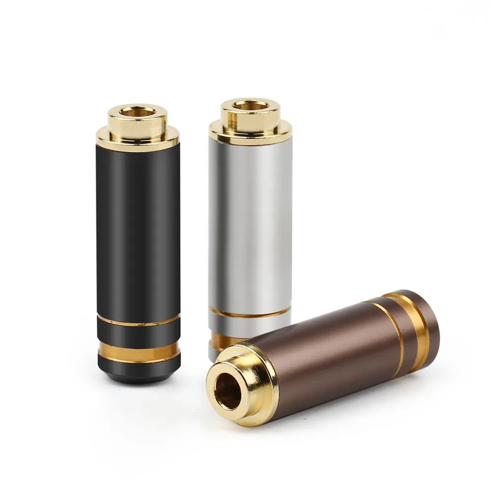 Джек 4 мм разъем для наушников адаптер 4-полюсный автоматический Медь золото Hi-Fi