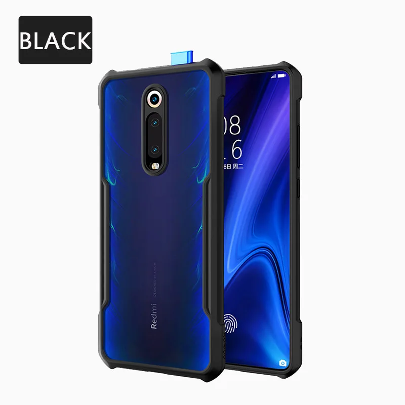 black case Противоударный чехол для телефона Red mi Note 7 Note 8 Note8 Pro, защитный чехол со стеклом для Xiaomi mi 9 T/mi A3/Red mi K20/mi 9T Pro - Цвет: black case
