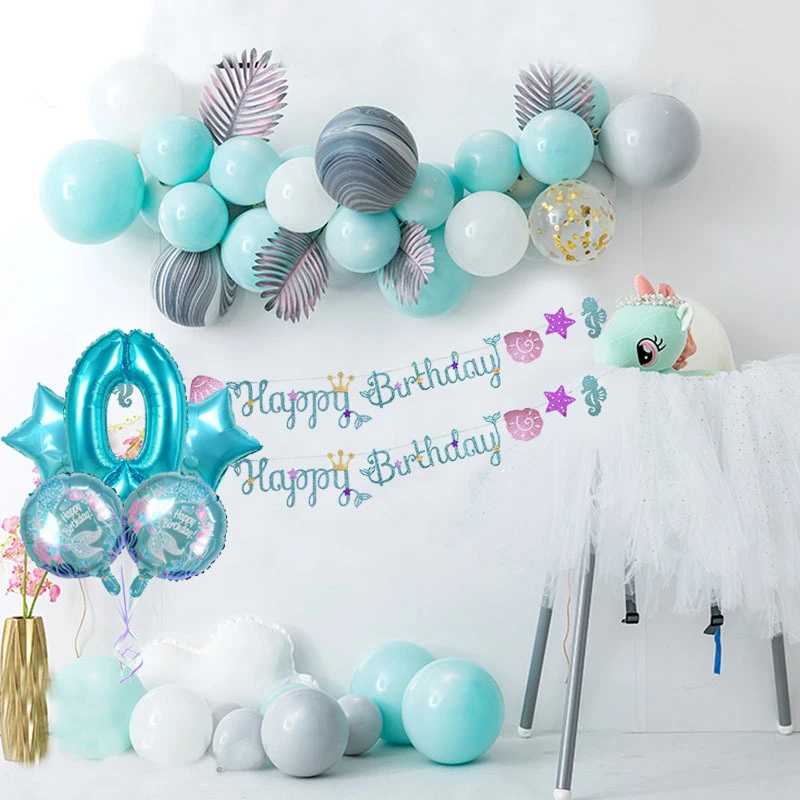 Украшения на день рождения воздушные шары Baby Shower украшения Единорог вечерние