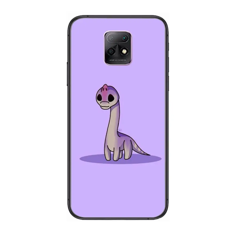 

Cute dinosaur cub Phone Case For XiaoMi Redmi 10X 9 8 7 6 5 A Pro S2 K20 T 5G Y1 Anime Black Cover Silicone Back Pretty