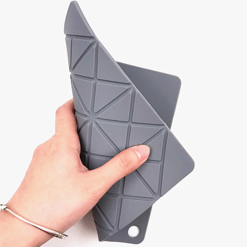 

Food grade silicone insulation pad creative moire round coaster placemat tableware non-slip mat