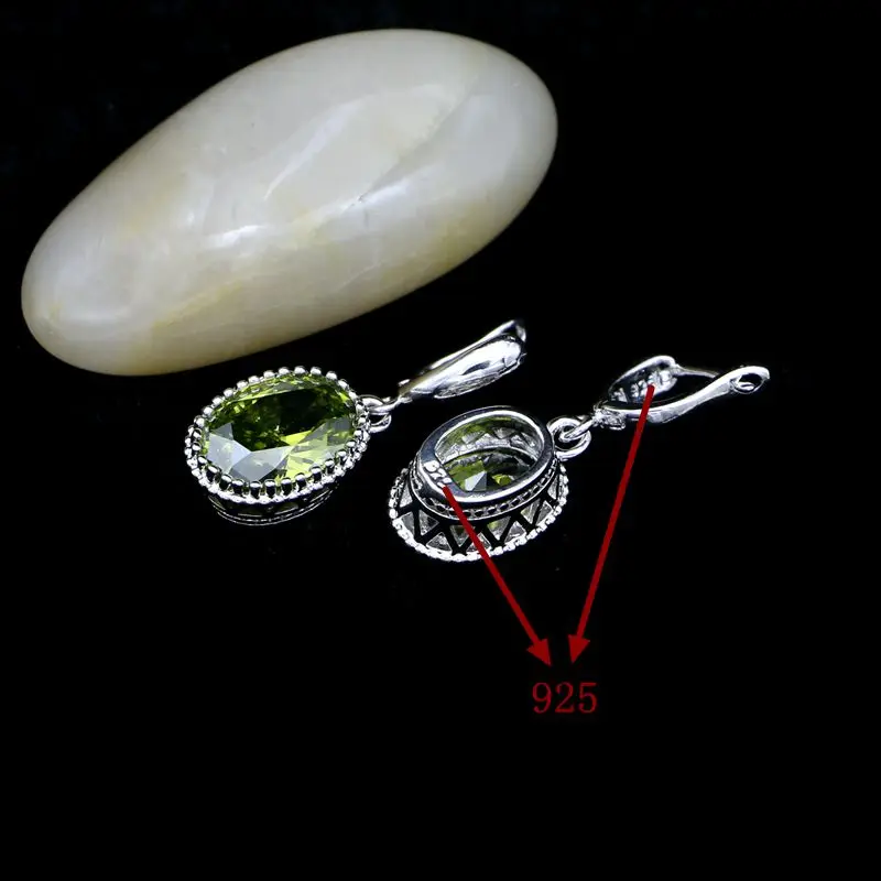 Модные простые серьги-капельки из серебра 925 пробы с фианитом в форме короны