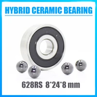 628 hybrid ceramic bearing 8248 mm abec 1 1pc industry motor spindle 628hc hybrids si3n4 ball bearings 3nc 628rs