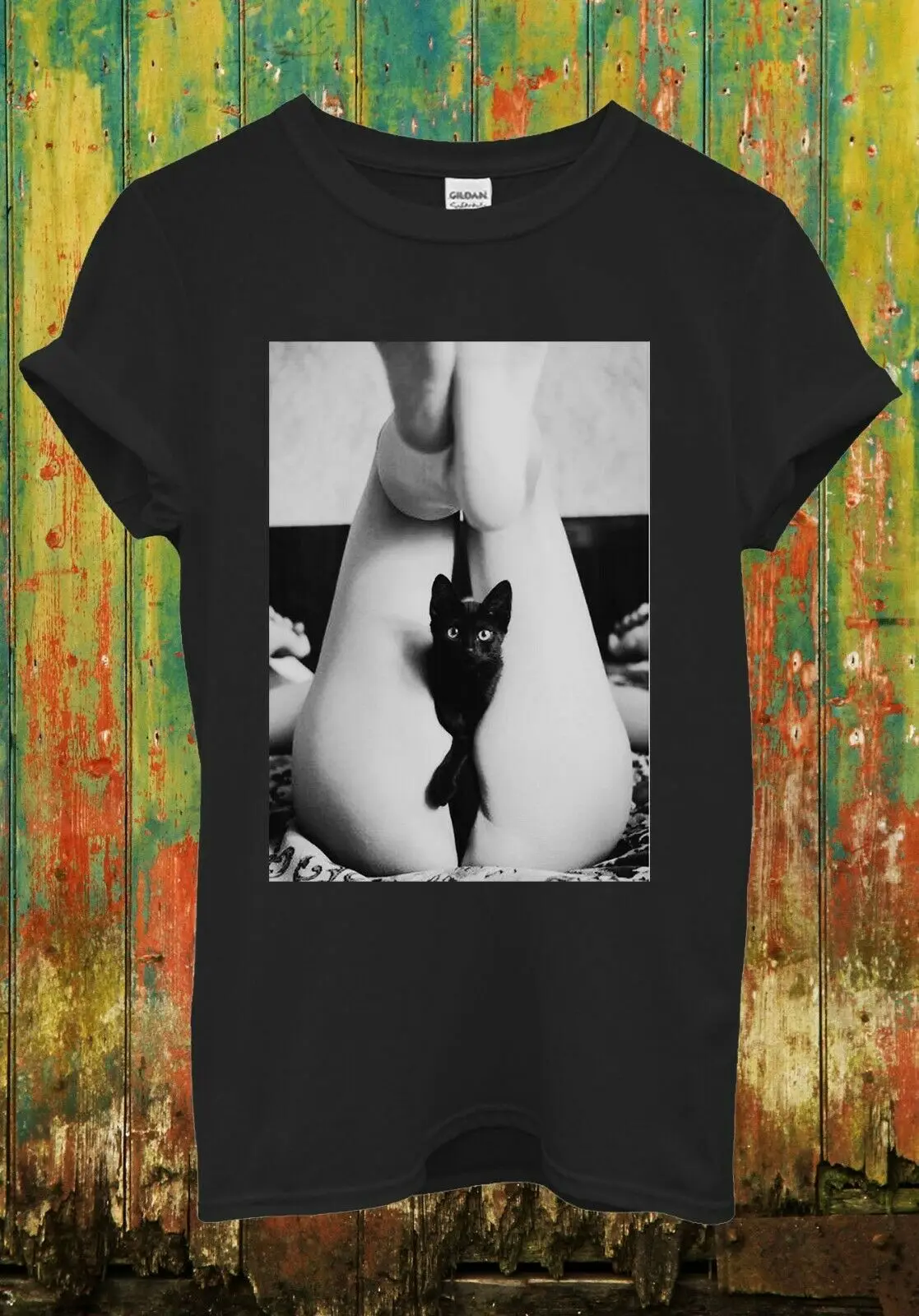 Черная кошка киска котенок сексуальная девушка забавная крутая Мужская Женская