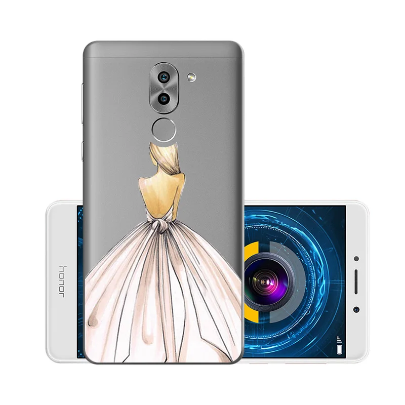 W037 Мягкий чехол из ТПУ, чехлы для huawei Honor 6X, силиконовый прозрачный чехол для huawei GR5, BLL-L21 BLN-AL10 Honor6X mate 9 Lite - Цвет: W037