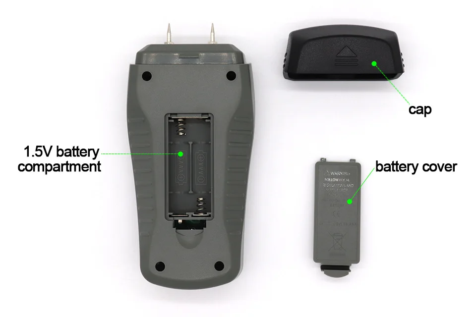 

NEW MT-18 Grey 0-99.9% Two Pins Digital Wood Moisture Meter Paper Humidity Tester Wall Hygrometer Timber Damp Detector
