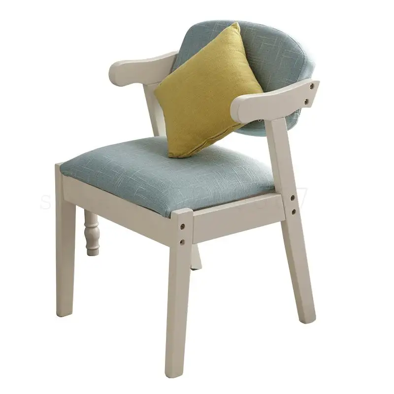 Nordic твердой древесины письменный стол стул бытовой простой задняя крышка стула