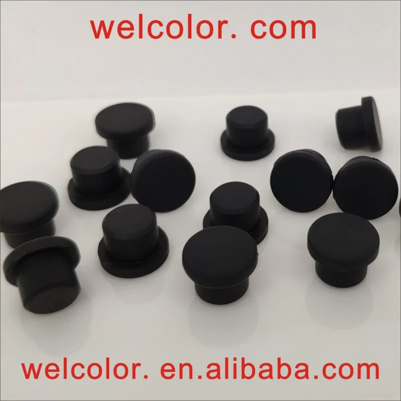 

Spot supplies 9.5MM 10MM 10.0MM 9.5 10 10.5 MM hole Transparent Black soft rubber plug for water proof door cover gasket stopper