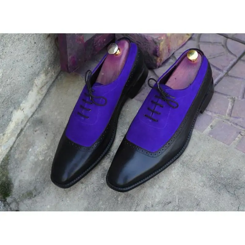 

Мужские классические ботинки ручной работы, на шнуровке, из искусственной кожи