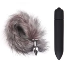 Металлическая Анальная пробка с лисьим хвостом, гладкая Сексуальная Анальная пробка, эротические интимные игрушки для женщин, анус, массажная пуля, вибратор, анальная пробка для игр и флирта