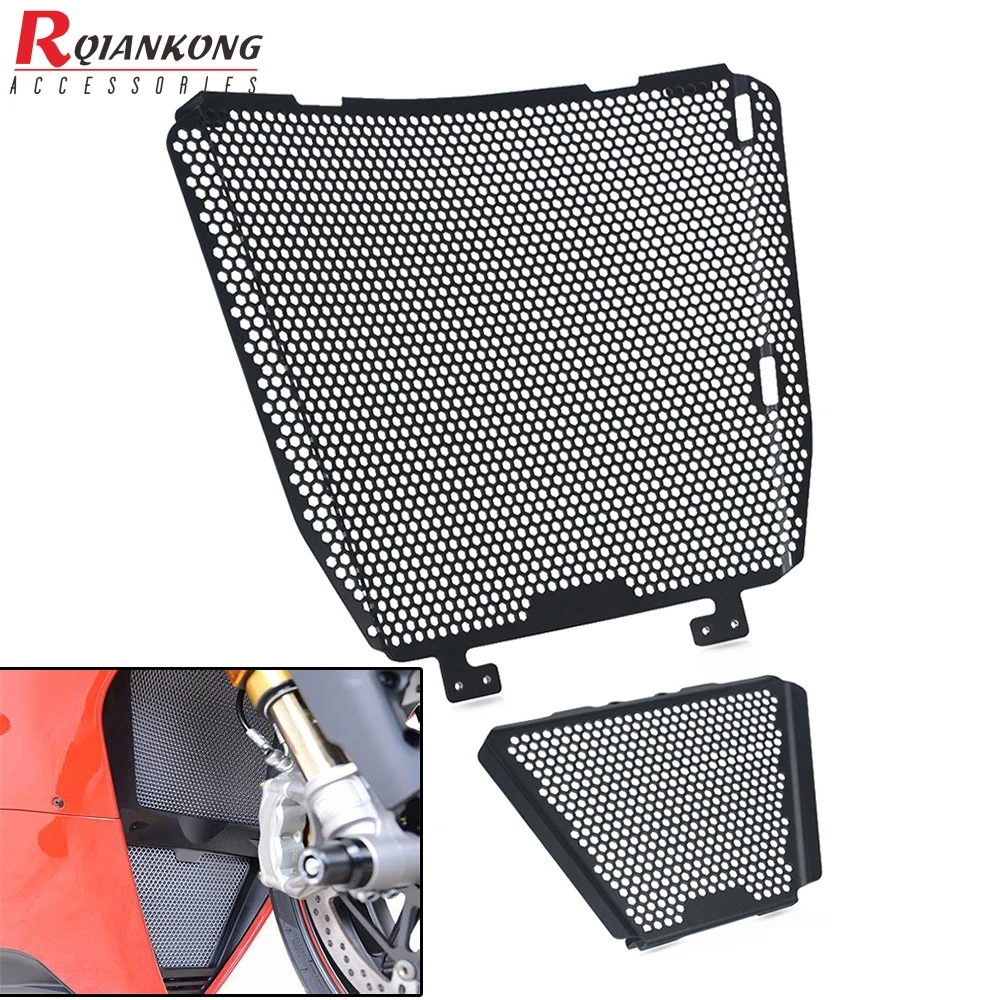 

For Aprilia Tuono V4 1100RR Radiator Grille Guard Cover and Oil Cooler Guard Set RSV4 1000 Factory Rsv4 1000 RR RF 2016 2017 18