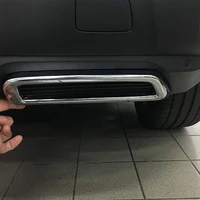 for peugeot 3008 4008 5008 allure 17 22 abs car rear exhaust muffler end pipe cover exhaust pipe cover stickers car accessories