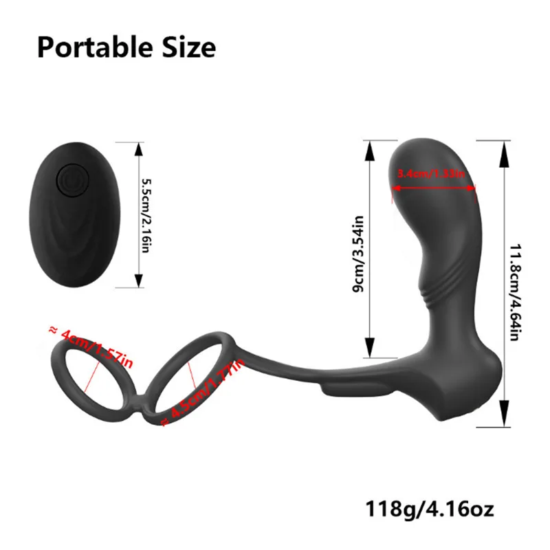 Беспроводной Вибратор с пультом ДУ массажер простаты для мужчин Анальная пробка