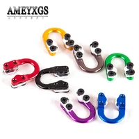 1pc aluminum alloy d loop ring compound bow shooting bowstring safety release aid arrow nock buckle hunting archery accessories