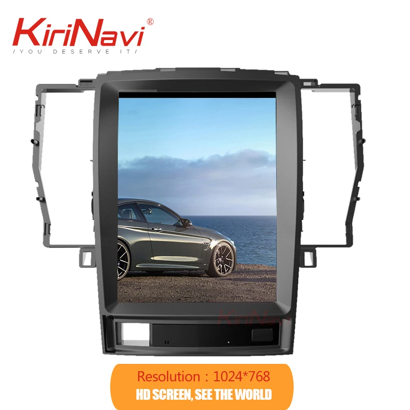 Вертикальный экран KiriNavi в стиле Tesla 10 4 'ɺndroid 9 0 Автомагнитола для Toyota Crown