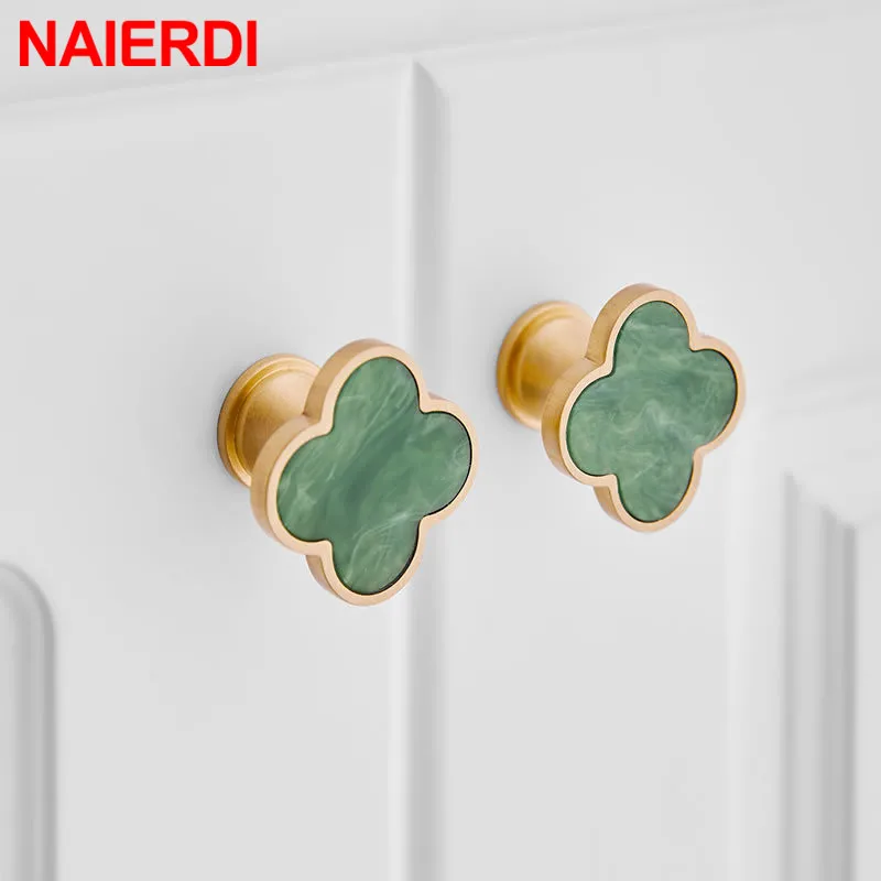 NAIERDI цинковый сплав скоб Shell Nordic пастырской золотая для шкафа Ручки Ванная Кухня