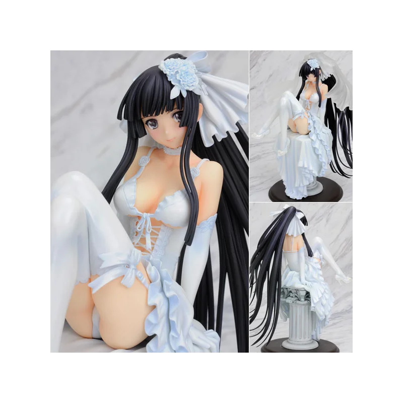 

22 см аниме сексуальная девушка Yuno Narukami свадебное платье ПВХ экшн-фигурка игрушка для взрослых Коллекционная модель кукла подарок
