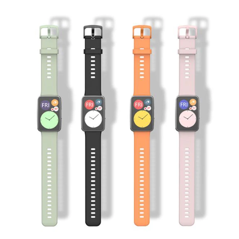 

Силиконовый ремешок для смарт-часов Huawei Watch Fit, спортивный ремешок для наручных часов, браслет для смарт-часов Huawei watch Fit