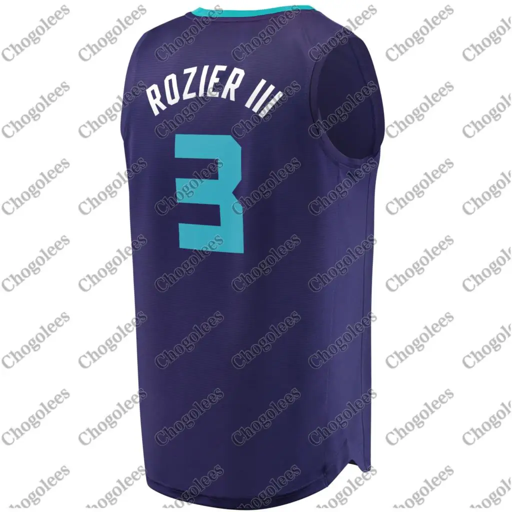 

Men Basketball Jersey Terry Rozier Charlotte Fast Break Jersey Purple Statement Edition