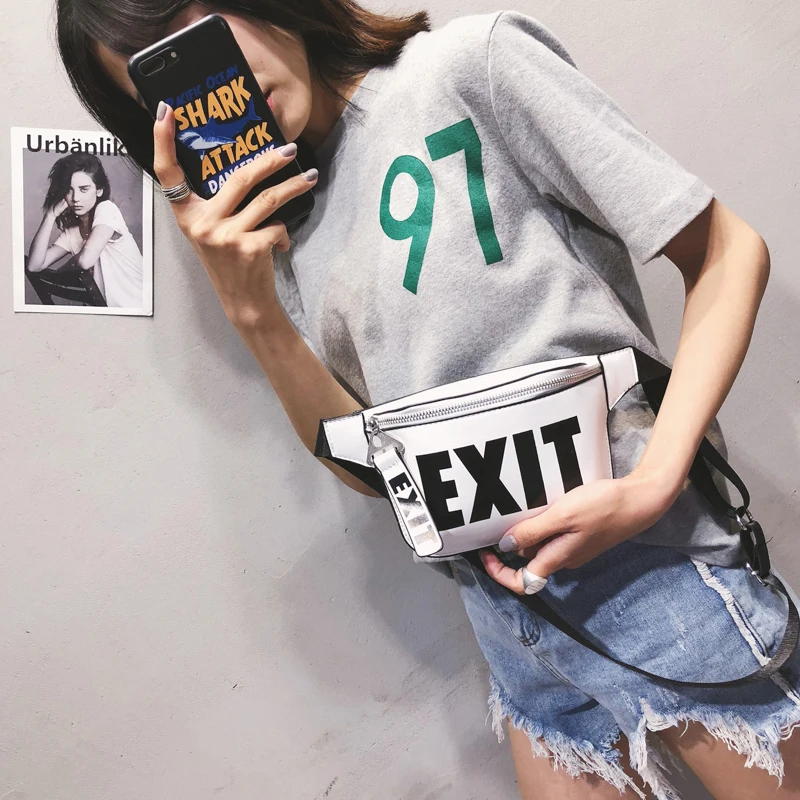 Поясная Сумка из искусственной кожи для женщин забавные дамские сумочки с