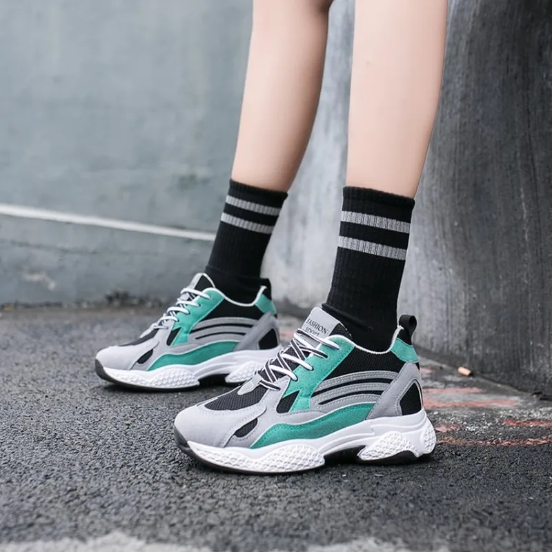 Hot Sale New Sneakers Women Street Style Platform Lace Up Shoes Ladies Footwear Soft Comfortable Mujer Chaussure Femme K20-14 | Обувь