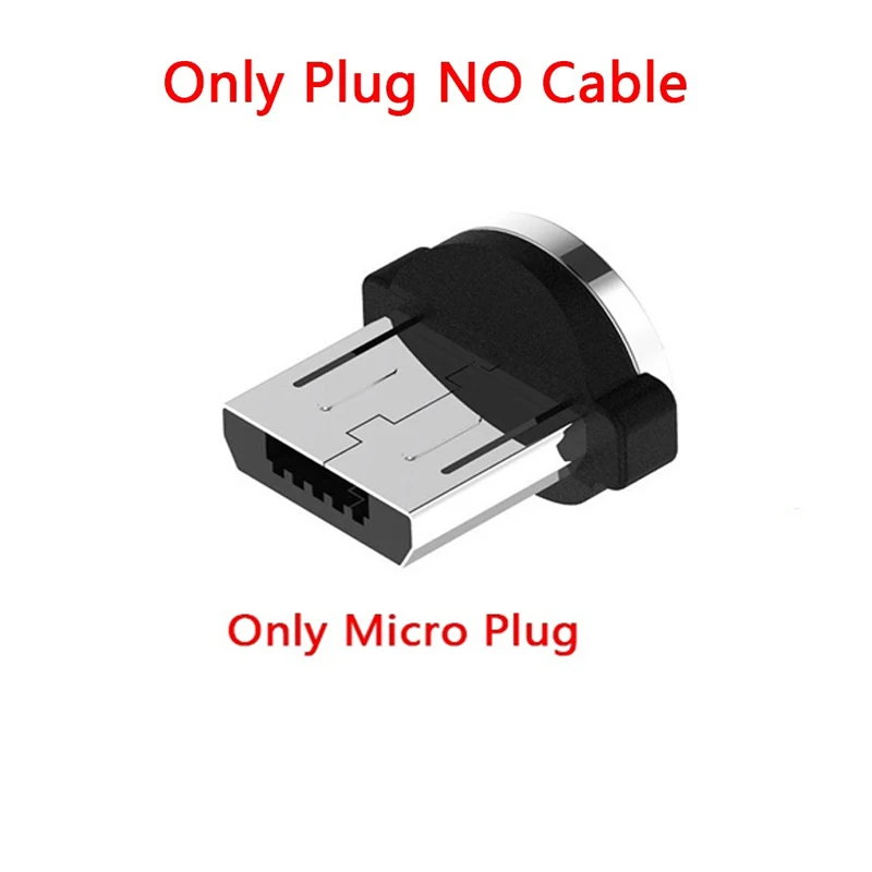 Магнитный usb-кабель type C Micro usb для samsung J3 J5 J7 Redmi 7 huawei P20 P30 LG alcatel Oukitel C8 QC 3,0 зарядное устройство для быстрой зарядки - Цвет: Only Micro Plug